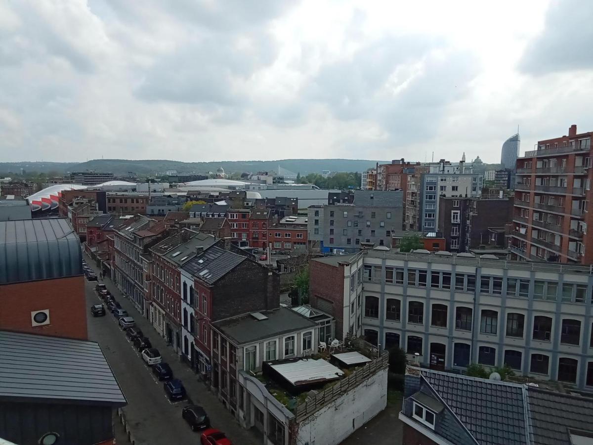 Liege Centre Mediacite Appartement Possible Parking Terrasse Immense 8Eme Pour 2 Personnes Bagian luar foto